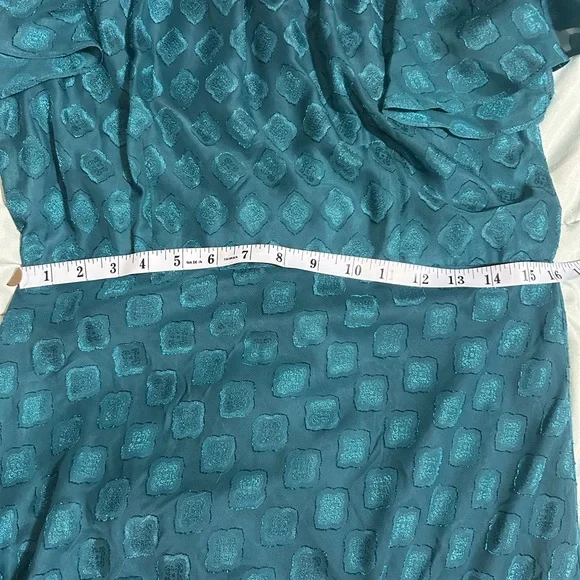 Liz Claiborne Teal Midi Dress size 8 - Picture 11 of 12